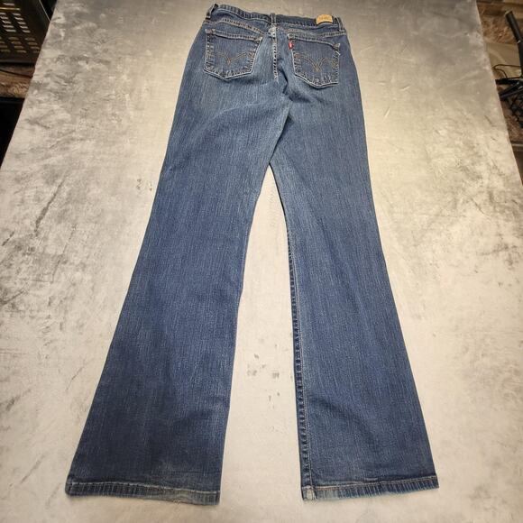 Levi's 512 Jeans Womens 12 Blue Boot Cut Perfectly Slimming Stretch Medium Wash - Picture 9 of 12